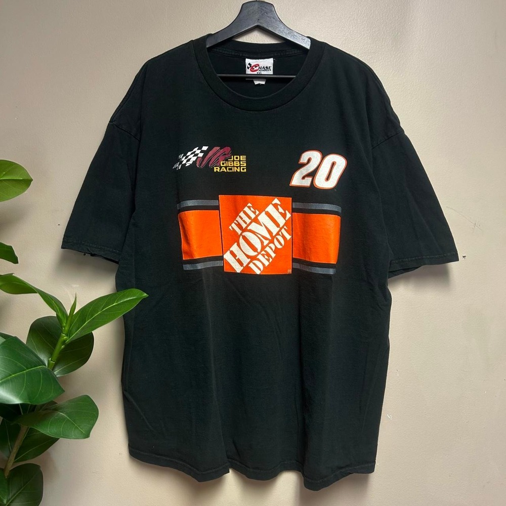 Vintage 90s Chase Authentics Tony Stewart NASCAR Shirt XXL Joe Gibbs Racing Tee